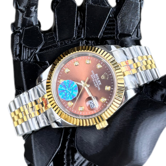 RLX Date Just Brown Automatic
